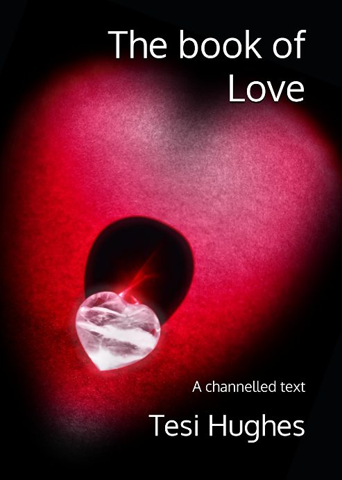 Cover of "The Book of Love" by Tesi Hughes featuring a heart design and bold text.
